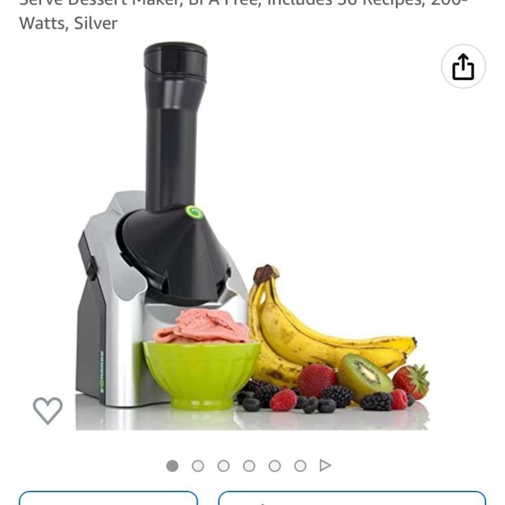 Yonanas 902 Classic Vegan Non-Dairy Frozen Fruit Soft Serve Dessert Maker,